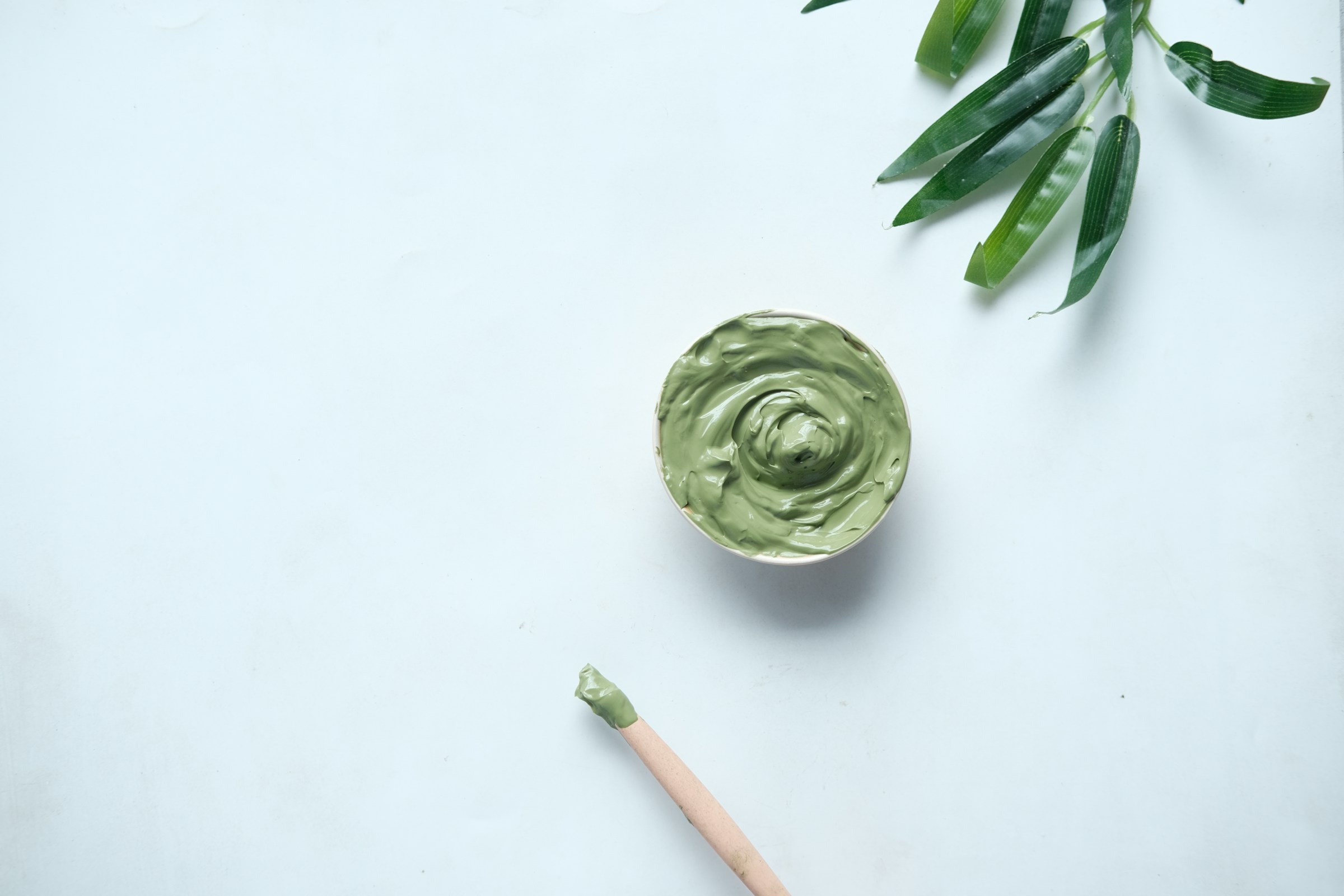 A beauty mask mixture made from kitchen itmes
